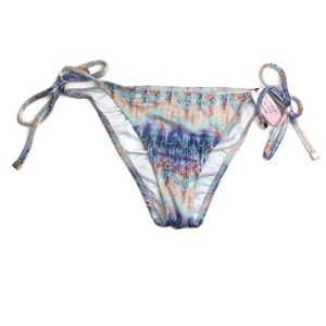NWT Victoria’s Secret The Skimpy String Chevron Print Side Tie Bikini Bottom Med